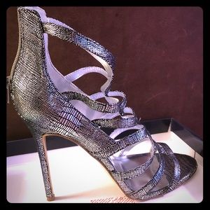 Kate Preston pewter stiletto heals size 10